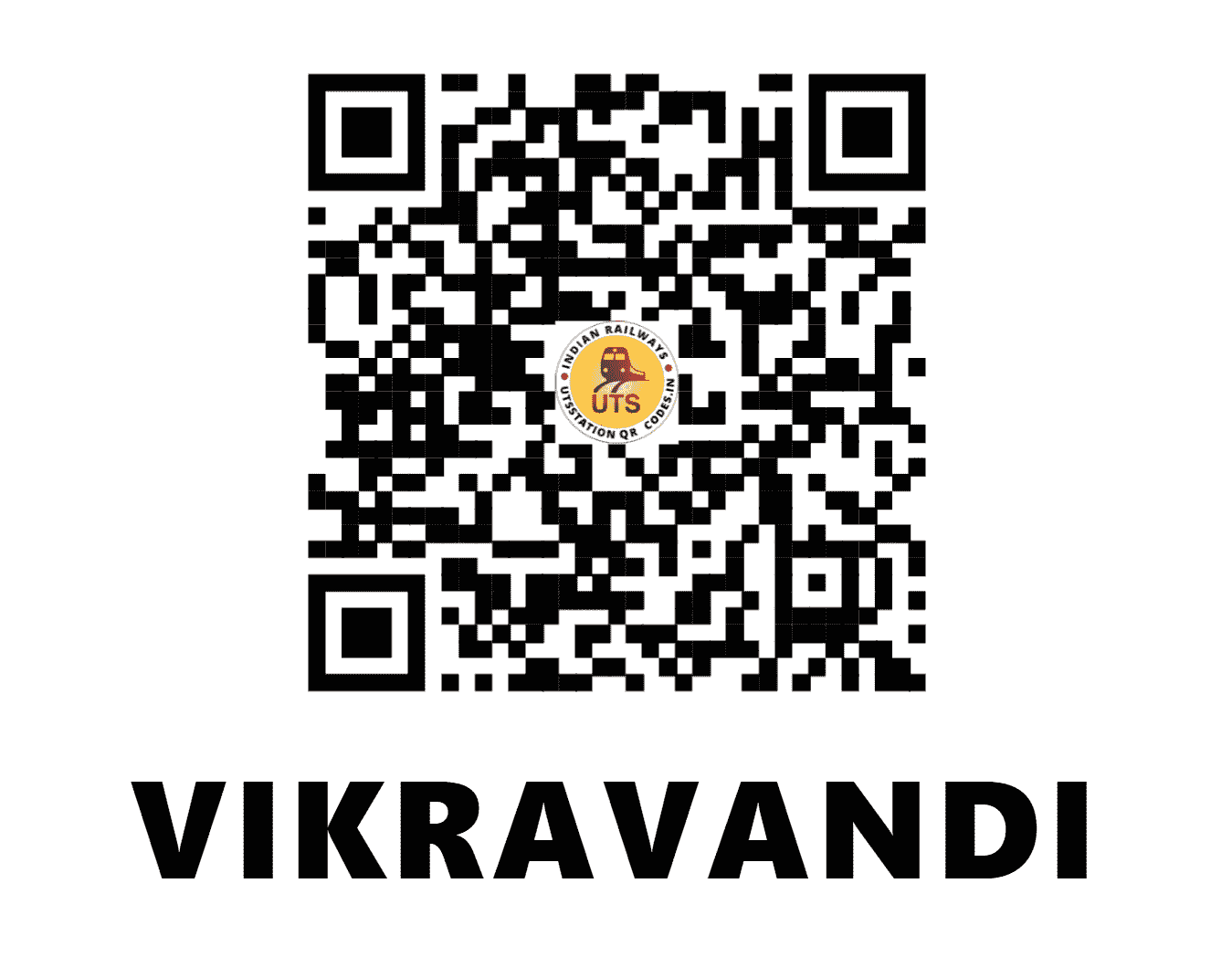 UTS QR Code for VIKRAVANDI - VVN - SR (TAMIL NADU)